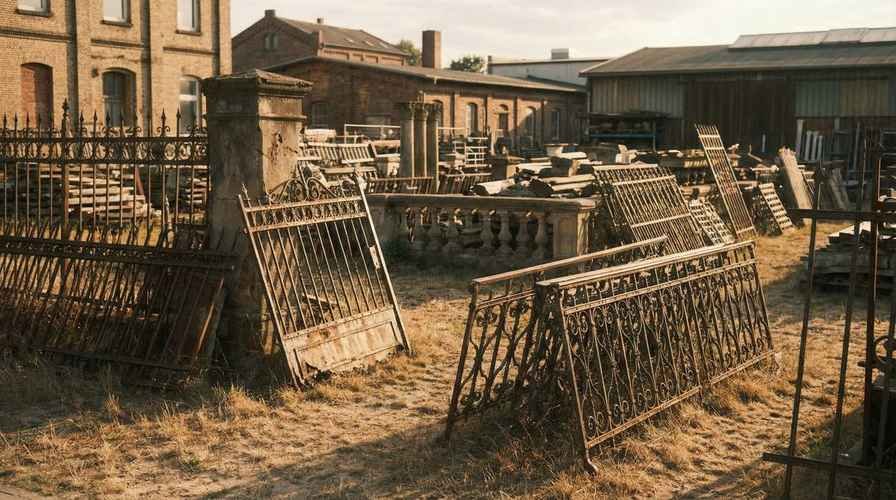 Historische Metallbauteile aus Hamburger Baustellen